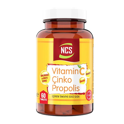 Ncs Vitamin C Çinko Propolis Vitamin D Quercetin Resveratrol Umca 60 Tablet